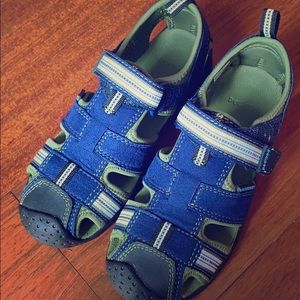 Pediped Sahara Flex Sandal Green and Blue